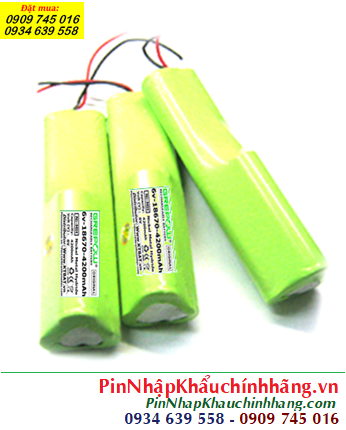 Pin đèn Exit thoát hiểm 6v-18670-4200mAh, Pin đèn Sự cố khẩn cấp 6v-18670-4200mAh, Pin 6v-4200mAh